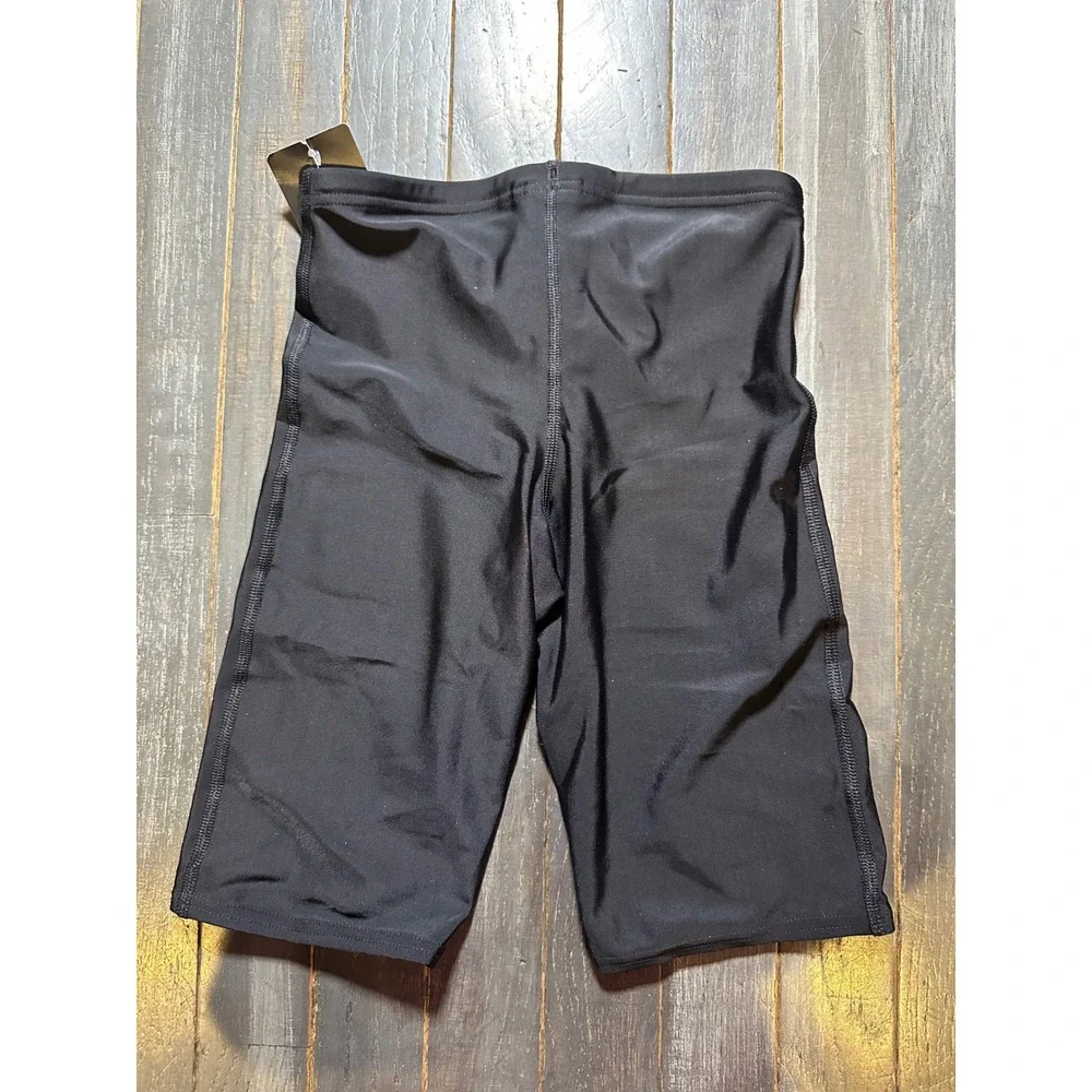 Speedo Mens Jammer Swimsuit Team Black Barracuda Graphic Size 26